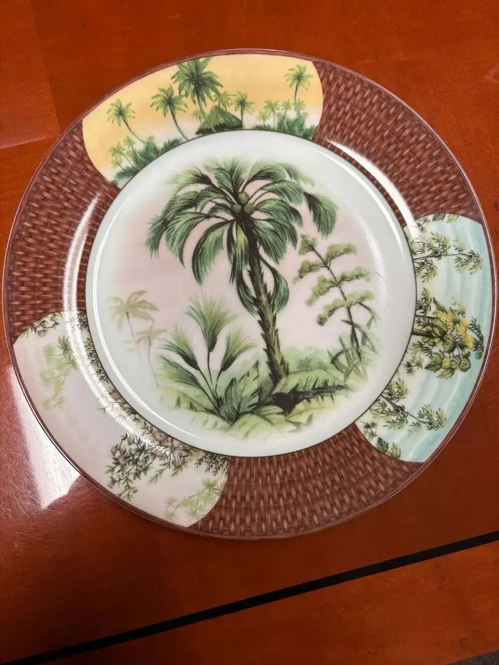 I Godinger & Co Tropical Splendor Cake Plate And Server